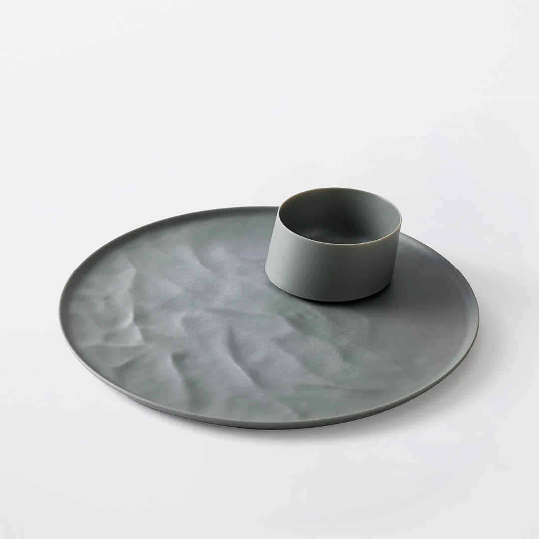 Morning One-Plate Set (Wave Plate & Small Bowl)